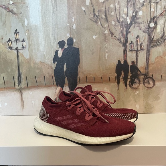 Adidas Pureboost Burgundy Womens Running Shoes